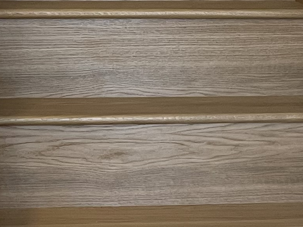 Close up of oak stairs