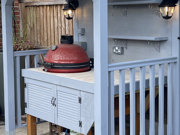 Close up of the BBQ unit